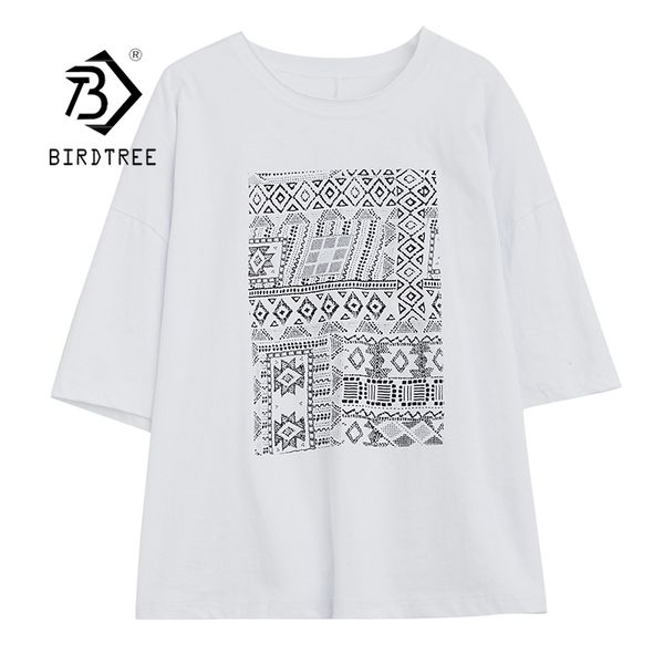 summer women's casual cotton printing elegant plus size o neck tshirt office short sleeve t-shirt loose lady t12901x 210419, White
summer women's casual cotton printing elegant plus size o neck tshirt office short sleeve t-shirt loose lady t12901x 210419, White