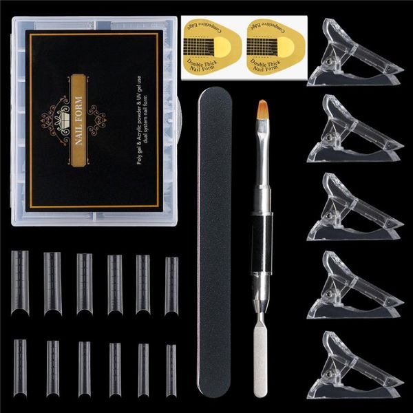 nail art kits dual form tips acrylic nails kit gel full cover mold set transparent extension forms manicure tools
nail art kits dual form tips acrylic nails kit gel full cover mold set transparent extension forms manicure tools