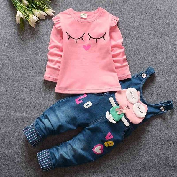 newborn baby clothing spring autumn infant girls fashion tracksuit set denim overall pants toddle kids denim clothes 210317, White
newborn baby clothing spring autumn infant girls fashion tracksuit set denim overall pants toddle kids denim clothes 210317, White