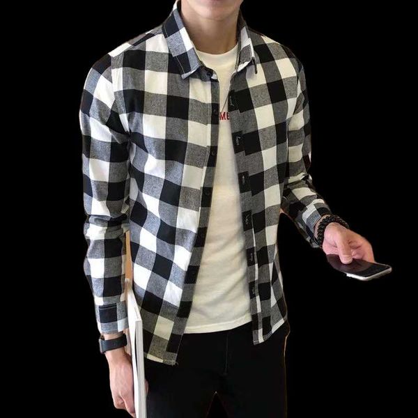 men's casual shirts 2021 spring and autumn fashion printed long sleeve shirt tight neck cotton plaid -3xl, White;black
men's casual shirts 2021 spring and autumn fashion printed long sleeve shirt tight neck cotton plaid -3xl, White;black