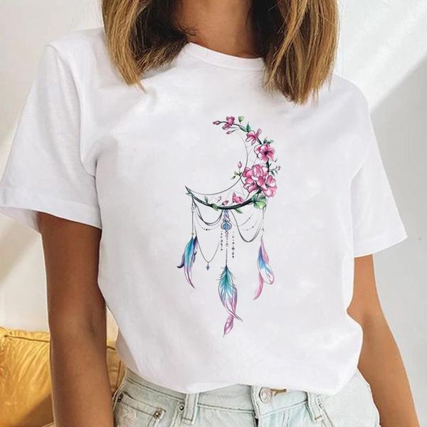 women's t-shirt women flower peace dream vintage style female short sleeve cartoon print cute ladies tees tshirt clothes graphic, White
women's t-shirt women flower peace dream vintage style female short sleeve cartoon print cute ladies tees tshirt clothes graphic, White