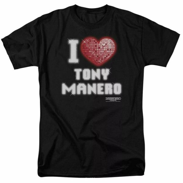 saturday night fever i heart tony t shirt mens licensed dance movie tee black, White;black 
saturday night fever i heart tony t shirt mens licensed dance movie tee black, White;black