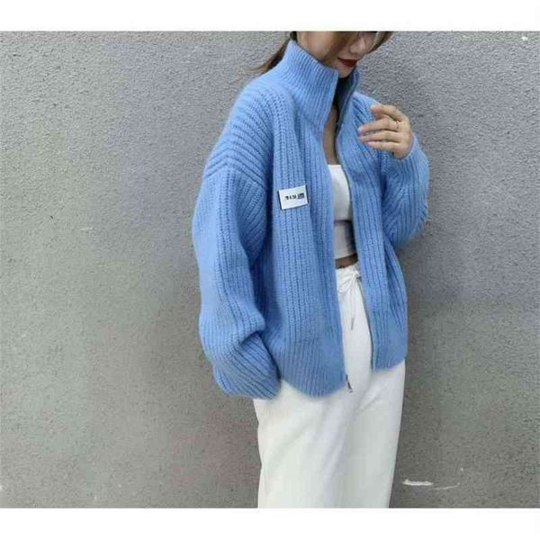 women's jackets coats changfa 6582 vertical collar spring autumn thickened zipper sweater loose and lazy short solid color cardigan q41, Black;brown
women's jackets coats changfa 6582 vertical collar spring autumn thickened zipper sweater loose and lazy short solid color cardigan q41, Black;brown