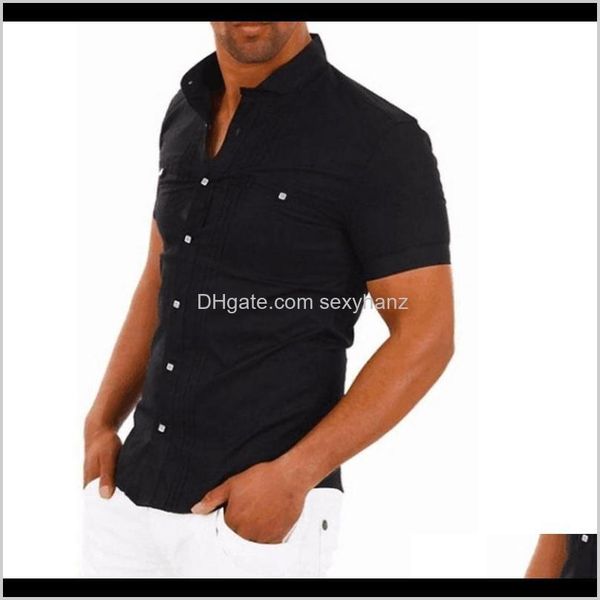 mens clothing apparel drop delivery 2021 dihope men casual solid short sleeve cotton button dress shirts turn down collar male slim fit offi, White;black
mens clothing apparel drop delivery 2021 dihope men casual solid short sleeve cotton button dress shirts turn down collar male slim fit offi, White;black