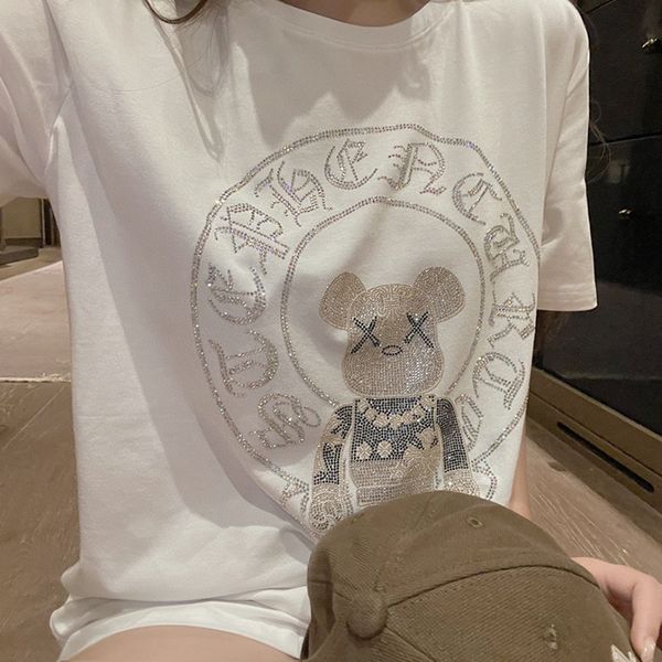 crosin back ch cross sanskrit drill big brown bear t-shirt women's medium length loose round neck cotton s, White
crosin back ch cross sanskrit drill big brown bear t-shirt women's medium length loose round neck cotton s, White