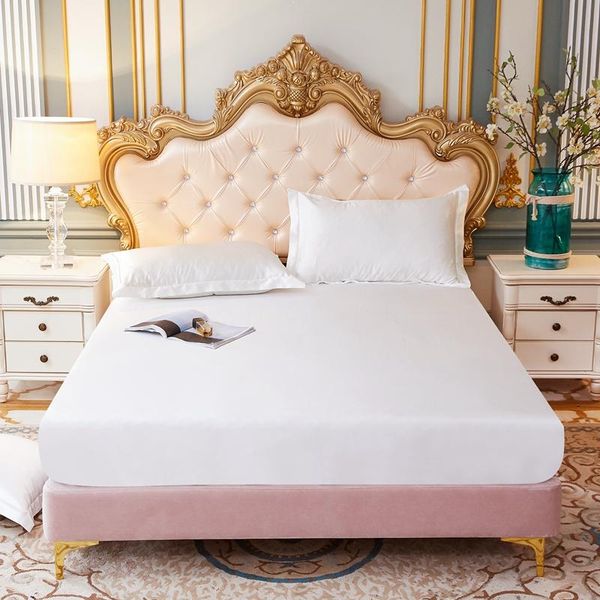 sheets & sets satin silk fitted sheet high-end solid color mattress cover silky elastic band bed 160x200cm house bedsheet home bedding
sheets & sets satin silk fitted sheet high-end solid color mattress cover silky elastic band bed 160x200cm house bedsheet home bedding