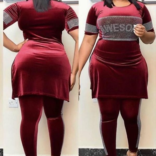 african women's velvet outfits two piece set diamond letter short sleeve long shirt and elastic leggings pencil pants xl ethnic clothi, Red
african women's velvet outfits two piece set diamond letter short sleeve long shirt and elastic leggings pencil pants xl ethnic clothi, Red