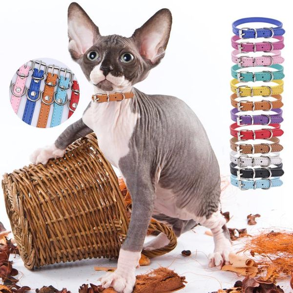 cat collars & leads small dog harness pu leather collar adjustable 12 color comfortable pet cats outdoor decor accessories
cat collars & leads small dog harness pu leather collar adjustable 12 color comfortable pet cats outdoor decor accessories