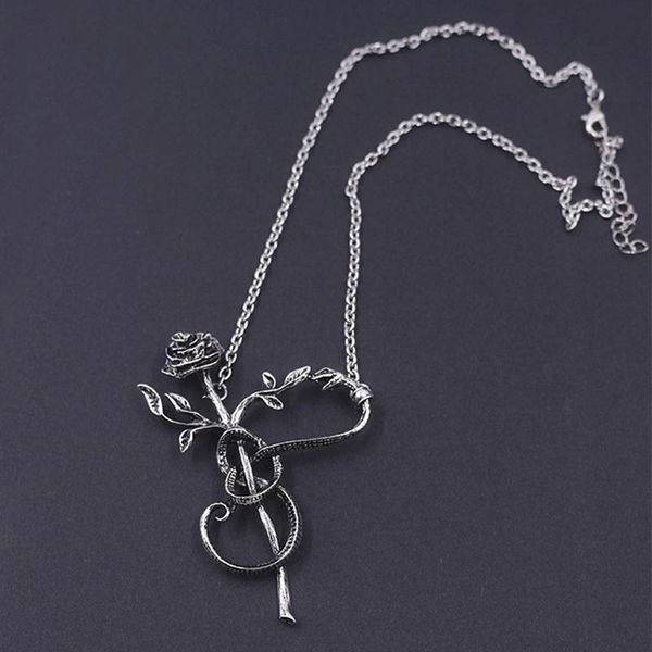 chains black rose halloween clavicle chain female chrismas eve necklace party club pendant jewelry, Silver
chains black rose halloween clavicle chain female chrismas eve necklace party club pendant jewelry, Silver