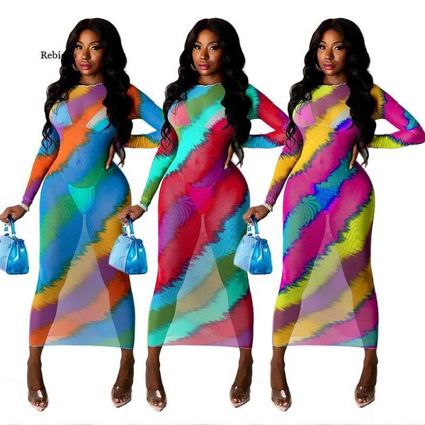 casual dresses women long dress print mesh see-through full sleeve o-neck bodycon maxi fashion streetwear summer outfits, Black;gray
casual dresses women long dress print mesh see-through full sleeve o-neck bodycon maxi fashion streetwear summer outfits, Black;gray