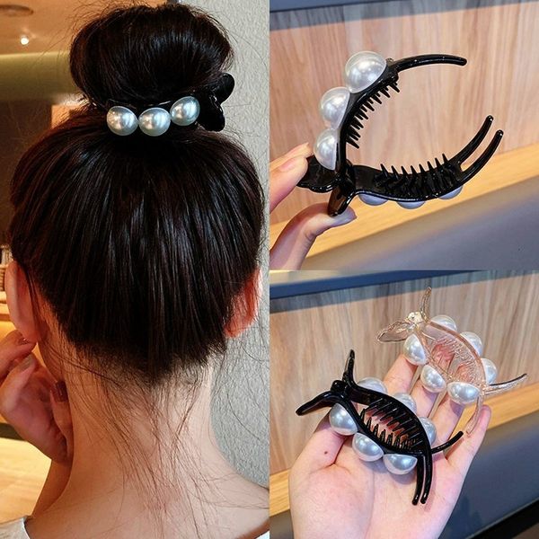 barrettes hairpin korean pearl grip clip black hair binding back of head simple temperament ball net red high horsetail, Golden;silver
barrettes hairpin korean pearl grip clip black hair binding back of head simple temperament ball net red high horsetail, Golden;silver
