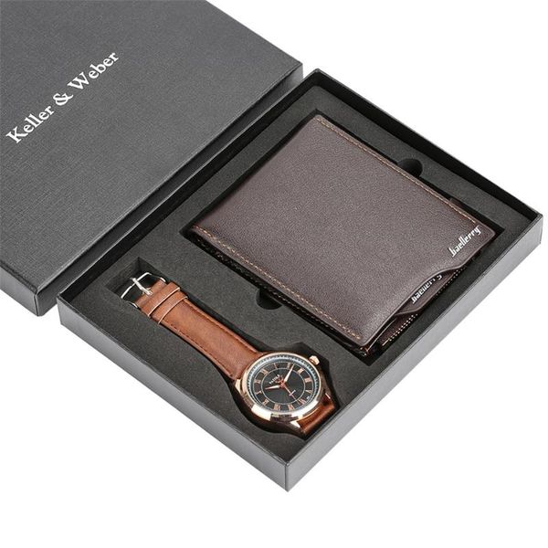 wristwatches brown leather quartz wristwatch wallet set male casual men's watches business birthday gifts watch, Slivery;brown
wristwatches brown leather quartz wristwatch wallet set male casual men's watches business birthday gifts watch, Slivery;brown