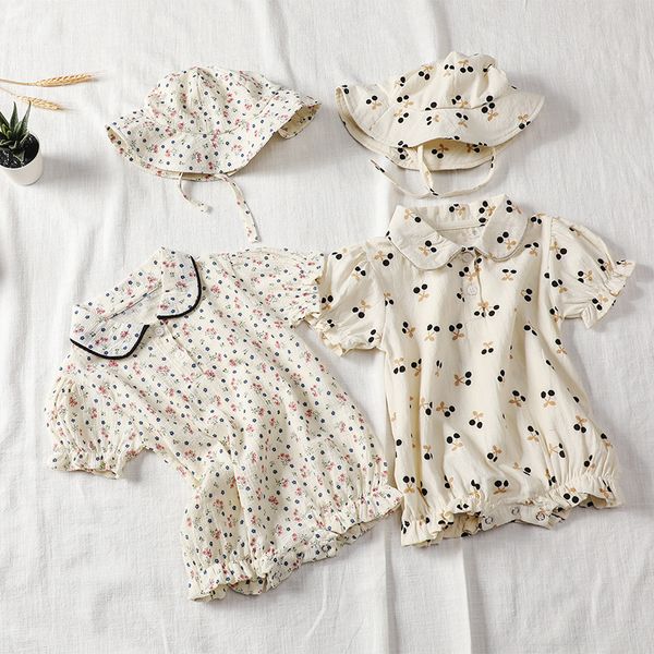 2022 summer small floral baby girl one-piece suit new korean baby short sleeve crawling clothes baby romper, Blue
2022 summer small floral baby girl one-piece suit new korean baby short sleeve crawling clothes baby romper, Blue