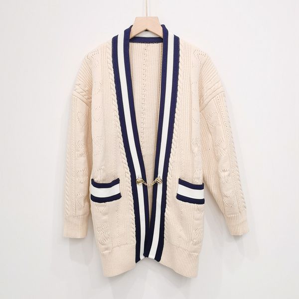 sweater knit fadan s women's clothing autumn and winter v-neck contrast color ted cardigan small fragrance chain buckle medium long, White;black
sweater knit fadan s women's clothing autumn and winter v-neck contrast color ted cardigan small fragrance chain buckle medium long, White;black
