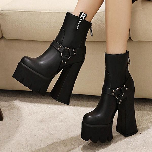 boots high-quality brand design plus size 43 platform high heels winter shoes women stylish trendy motorcycles ankle, Black
boots high-quality brand design plus size 43 platform high heels winter shoes women stylish trendy motorcycles ankle, Black