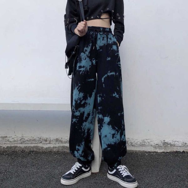 vintage tie-dye sports pants for women harajuku goth pants baggy joggers spring summer loose trousers black pants plus size 210527, Black;white
vintage tie-dye sports pants for women harajuku goth pants baggy joggers spring summer loose trousers black pants plus size 210527, Black;white