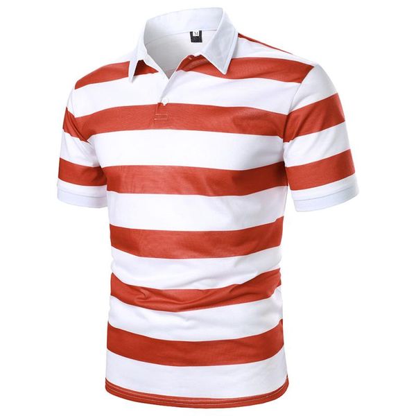 men's t-shirts summer tee shirt fashion casual stitching red white striped printed buttons short sleeves man clothing streetwear, White;black
men's t-shirts summer tee shirt fashion casual stitching red white striped printed buttons short sleeves man clothing streetwear, White;black