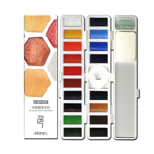 gift sets 2021 foldable flat solid watercolor 18/38/58 color children hand-painted sketching portable paint painting set
gift sets 2021 foldable flat solid watercolor 18/38/58 color children hand-painted sketching portable paint painting set