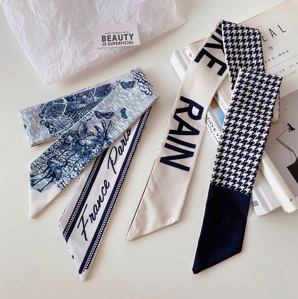 others apparel bind bag handle silk scarf women kerchief scarves ribbon belt, Black;white
others apparel bind bag handle silk scarf women kerchief scarves ribbon belt, Black;white