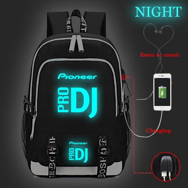 backpack pioneer pro dj luminous usb charge school bags men women boys girls schoolbag fashion charging mochila
backpack pioneer pro dj luminous usb charge school bags men women boys girls schoolbag fashion charging mochila