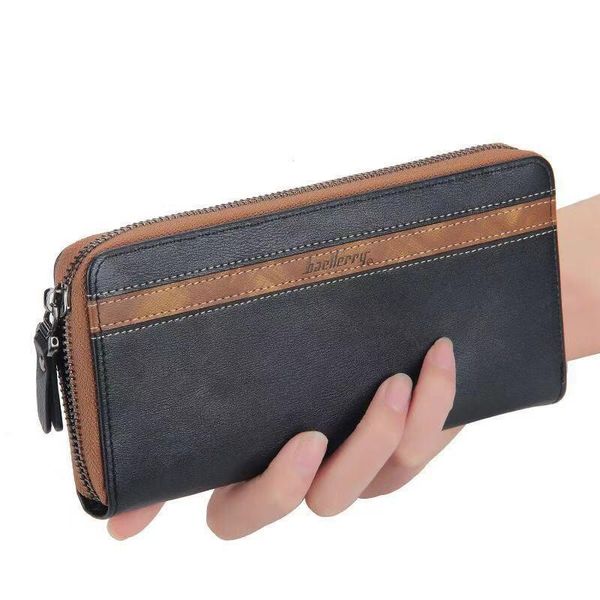 simple fashion men's long clutch bag korean casual purse multi-card zipper mobile wallet wallets, Red;black
simple fashion men's long clutch bag korean casual purse multi-card zipper mobile wallet wallets, Red;black