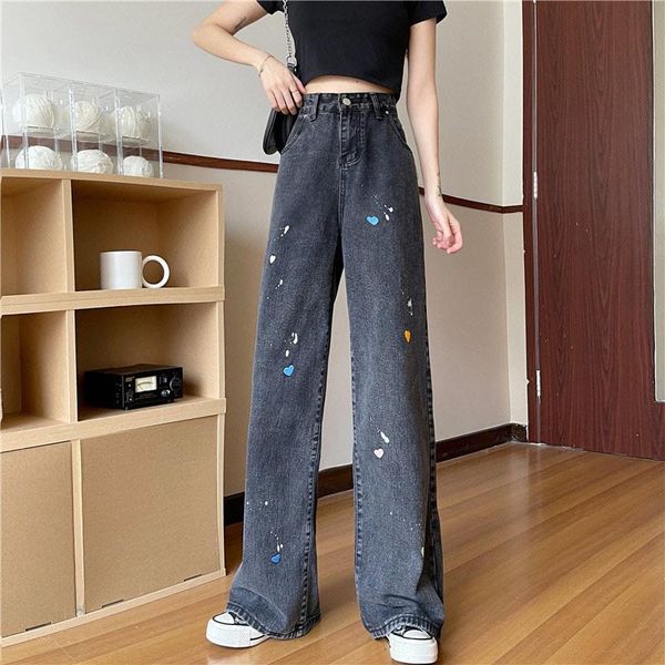 women's jeans women 2021 spring streetwear high waist wide leg long pants vintage femme casual baggy straight mom denim trouser, Blue
women's jeans women 2021 spring streetwear high waist wide leg long pants vintage femme casual baggy straight mom denim trouser, Blue