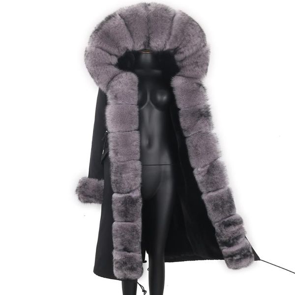 women's fur & faux women waterproof x-long parka winter jacket removable liner real coat natural thick warm outerwear 2021, Black
women's fur & faux women waterproof x-long parka winter jacket removable liner real coat natural thick warm outerwear 2021, Black