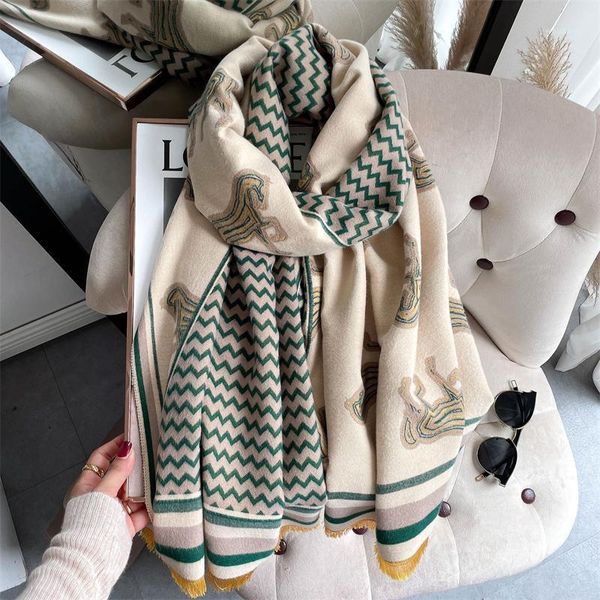 scarves horse print winter cashmere scarf women geometric thick warm shawls lady wraps brand stoles pashmina blanket1, Blue;gray
scarves horse print winter cashmere scarf women geometric thick warm shawls lady wraps brand stoles pashmina blanket1, Blue;gray