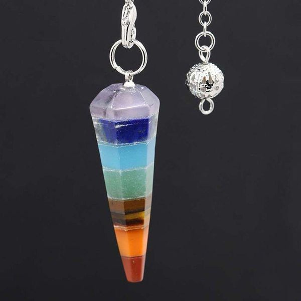 chakra rainbow healing heart crystal dowsing divination pendulum pendants u2jf pendant necklaces, Silver
chakra rainbow healing heart crystal dowsing divination pendulum pendants u2jf pendant necklaces, Silver