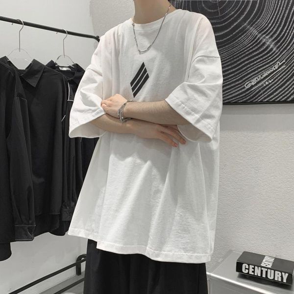 cool men's t-shirt 100% cotton large summer loose casual fashion short sleeves t-shirts, White;black
cool men's t-shirt 100% cotton large summer loose casual fashion short sleeves t-shirts, White;black