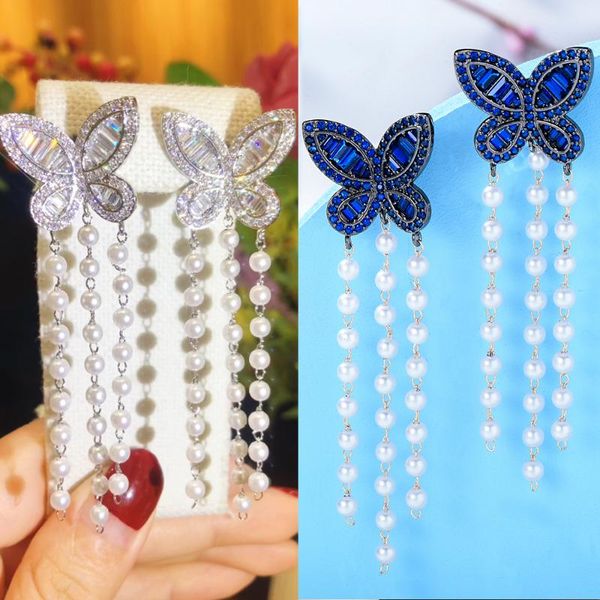 dangle & chandelier blachette fashion butterfly pearl long pendant earrings cubic zirconia bride exquisite wedding party daily, Silver
dangle & chandelier blachette fashion butterfly pearl long pendant earrings cubic zirconia bride exquisite wedding party daily, Silver