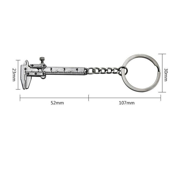 keychains fashion car key mini vernier caliper portable 0-40mm keychain measuring gauging tools turbo chain ring ruler, Silver
keychains fashion car key mini vernier caliper portable 0-40mm keychain measuring gauging tools turbo chain ring ruler, Silver