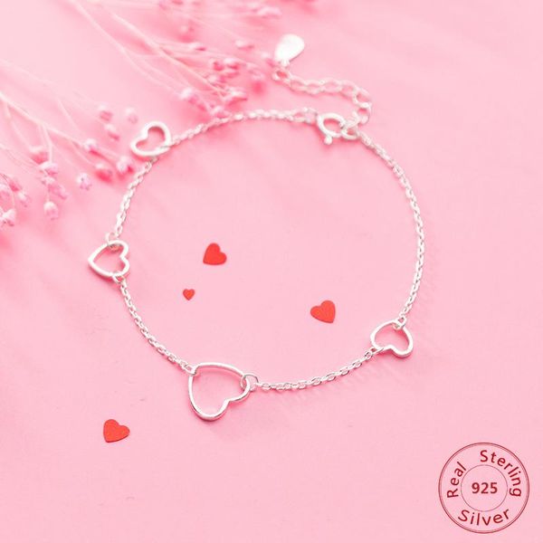 sterling silver hollow heart chain bracelet fashion simple bracelets for ladies women girl mother's day valentine's gift link,, Black
sterling silver hollow heart chain bracelet fashion simple bracelets for ladies women girl mother's day valentine's gift link,, Black