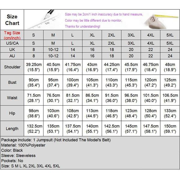 2011Party Jumpsuits Women Sleevelesss Playsuits Vintage Rompers Office Ladies Overalls Long Pants VONDA Female Trousers Pus Size, Black
2011Party Jumpsuits Women Sleevelesss Playsuits Vintage Rompers Office Ladies Overalls Long Pants VONDA Female Trousers Pus Size, Black