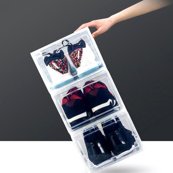 clear pp dust-proof stackable flip drawer shoes box storage container organizer clothing & wardrobe
clear pp dust-proof stackable flip drawer shoes box storage container organizer clothing & wardrobe