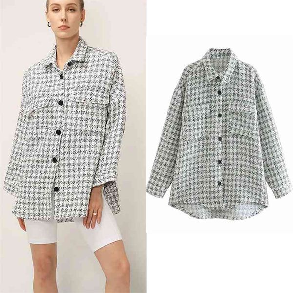 autumn winter plaid jacket coat women streetwear long sleeve thick wool fashion pocket oversized lapel shirts s 210422, Black;brown
autumn winter plaid jacket coat women streetwear long sleeve thick wool fashion pocket oversized lapel shirts s 210422, Black;brown
