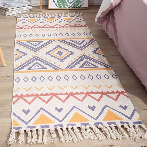 carpets ethnic bohemian style bedside with tassel decorative cotton area rugs for living room/bedroom entrance doormat foor
carpets ethnic bohemian style bedside with tassel decorative cotton area rugs for living room/bedroom entrance doormat foor