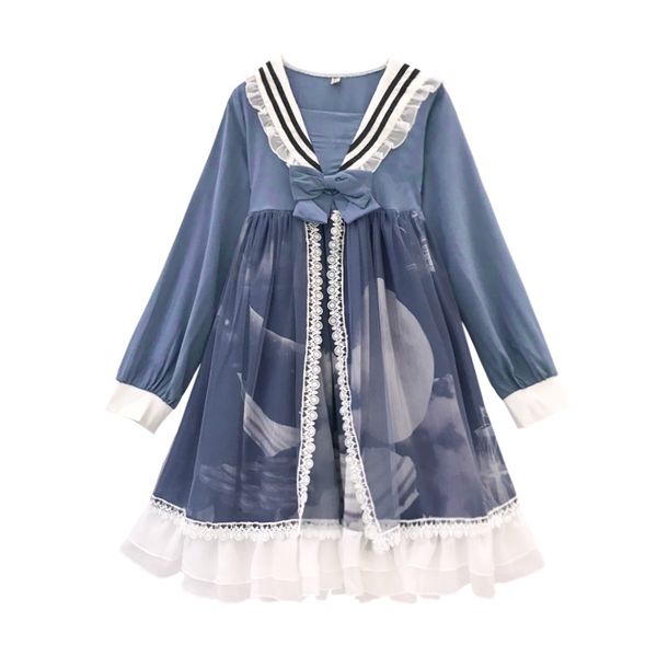 japanese cute black lolita long sleeve women teen girl sailor navy collar kawaii lace bandage princess fairy mesh es, Black;gray
japanese cute black lolita long sleeve women teen girl sailor navy collar kawaii lace bandage princess fairy mesh es, Black;gray
