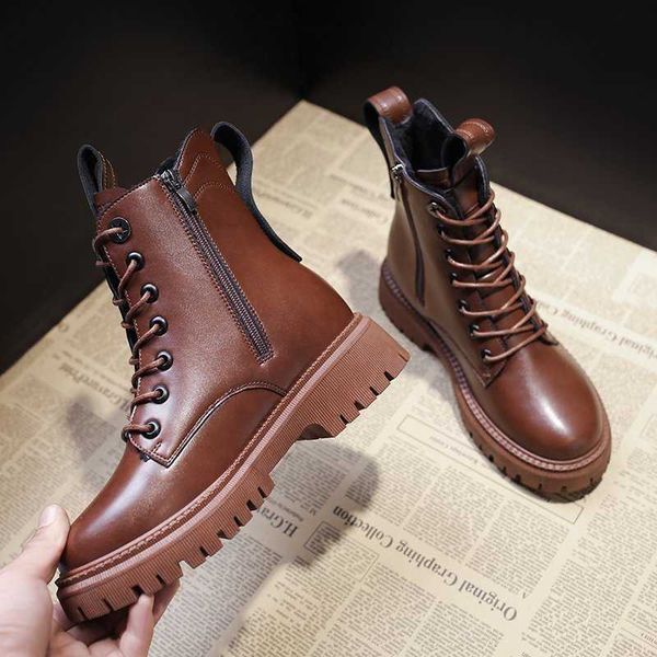 dress shoes wholesale women's leather boots mujer platform ankle fashion winter thick shoes martin h1hl, Black
dress shoes wholesale women's leather boots mujer platform ankle fashion winter thick shoes martin h1hl, Black
