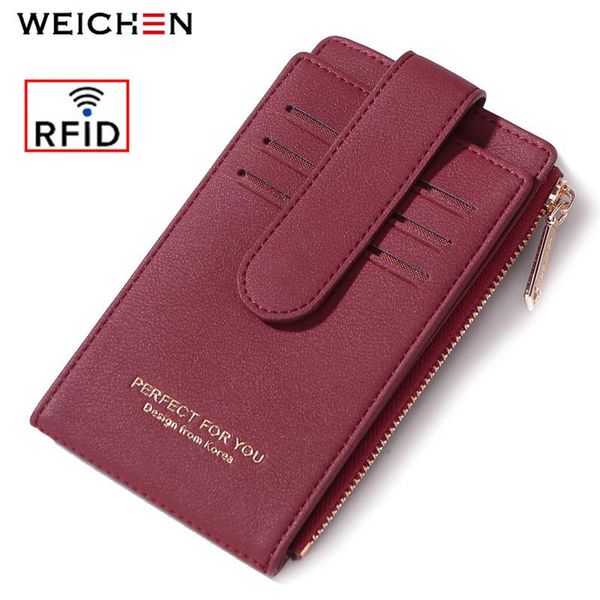 card holders weichen rfid holder women purse wallets theftproof female wallet ladies bag zipper coin high quality, Brown;gray
card holders weichen rfid holder women purse wallets theftproof female wallet ladies bag zipper coin high quality, Brown;gray