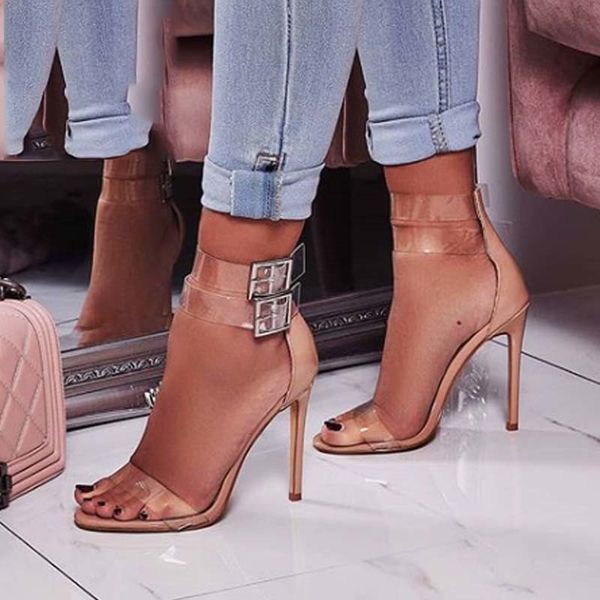 sandals women pvc apricot black high heels party shoes transparent strappy sandal open toe buckle strap shoes tt6h
sandals women pvc apricot black high heels party shoes transparent strappy sandal open toe buckle strap shoes tt6h