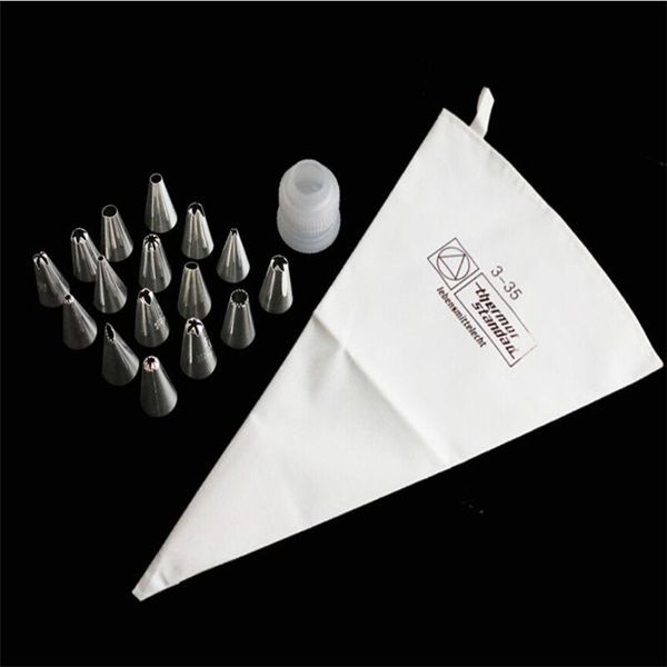 baking & pastry tools 18pcs/set cotton icing piping cream bag + 16 stainless steel nozzle set +1 converter diy cake decorating
baking & pastry tools 18pcs/set cotton icing piping cream bag + 16 stainless steel nozzle set +1 converter diy cake decorating