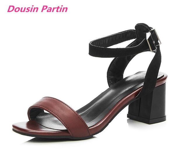 dousin partin women sandals pu leather fashion square high heel shoes casual black toe ladies
dousin partin women sandals pu leather fashion square high heel shoes casual black toe ladies