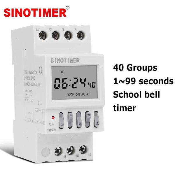 timers 40 groups school or factory bell controller 1 second interval ring timer switch
timers 40 groups school or factory bell controller 1 second interval ring timer switch