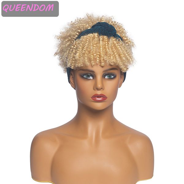 honey blonde short kinky curly headband wig 613 afro kinky curly natural synthetic headwrap wig heat resistant cosplay scarf wig, Black
honey blonde short kinky curly headband wig 613 afro kinky curly natural synthetic headwrap wig heat resistant cosplay scarf wig, Black
