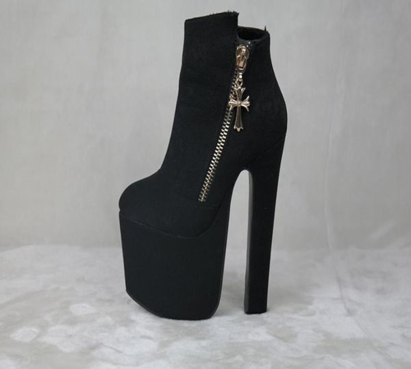 boots autumn and winter style ultra high heel 17cm european american women's shoes zipper ankle platform nightclub, Black
boots autumn and winter style ultra high heel 17cm european american women's shoes zipper ankle platform nightclub, Black