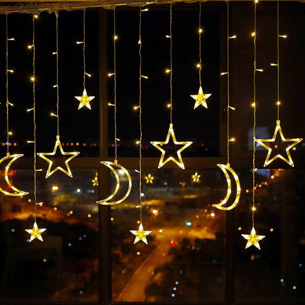 strings 3.5m star moon led curtain string light christmas ramadan garland romantic holiday lights for wedding party decor
strings 3.5m star moon led curtain string light christmas ramadan garland romantic holiday lights for wedding party decor