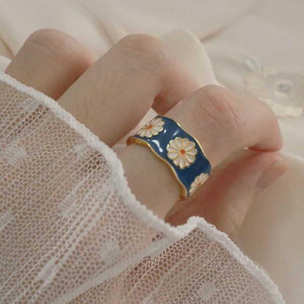 fashion korean style flower wreath rings for women punk trendy vintage pm blossom ring small enamel couple, Silver
fashion korean style flower wreath rings for women punk trendy vintage pm blossom ring small enamel couple, Silver