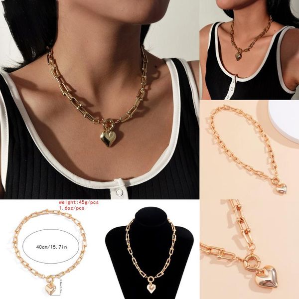 pendant necklaces vintage miami cuban u link necklace for women boho punk love heart locket chunky chain neck jewelry accessories, Silver
pendant necklaces vintage miami cuban u link necklace for women boho punk love heart locket chunky chain neck jewelry accessories, Silver