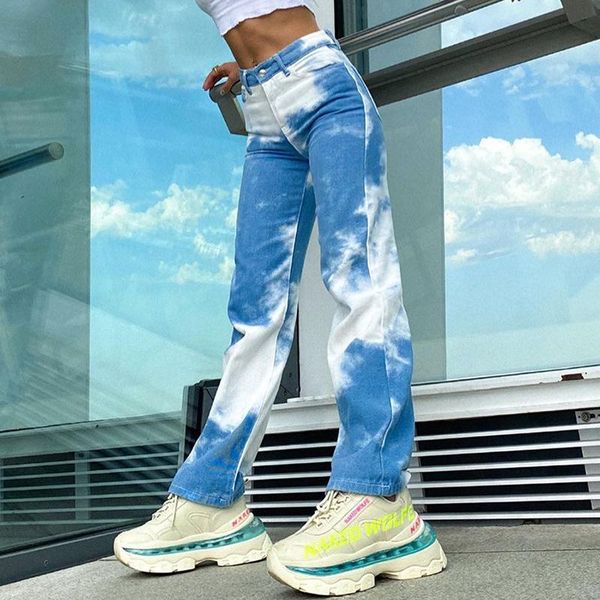 women's pants & capris autumn women high waist button tie dye gradient print wide leg female streetwear long trousers wdc8711, Black;white
women's pants & capris autumn women high waist button tie dye gradient print wide leg female streetwear long trousers wdc8711, Black;white